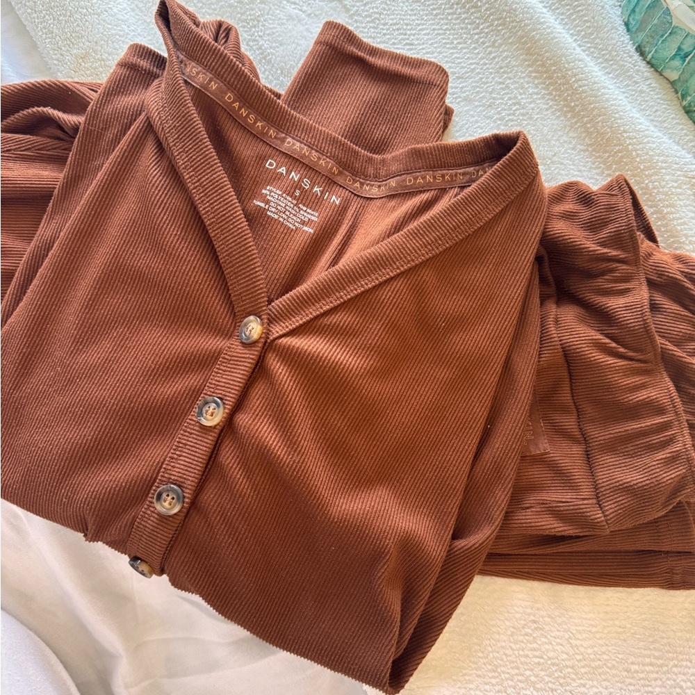 Chocolate Brown Skin-soft Lounge set